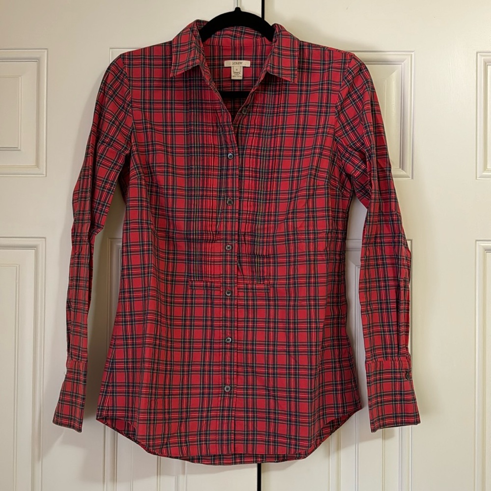 J.Crew Cotton Plaid Button Up Shirt